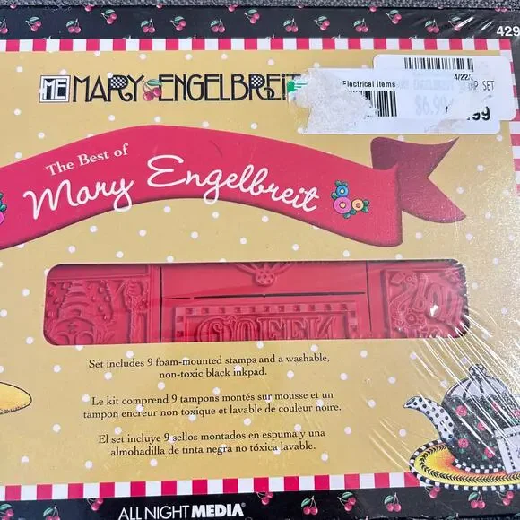 All Night Media Best of Mary Engelbreit set of 9 Rubber Stamps 4 Queen 2 - Picture 7 of 7